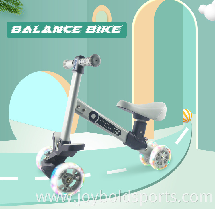 2021 Factory wholesale Amazon hot selling plastic 2 in 1 kids baby balance bike aluminum alloy frame balance bicycle for kids